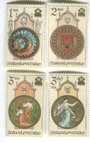 Briefmarken "Turmuhren". Tschechoslowakei