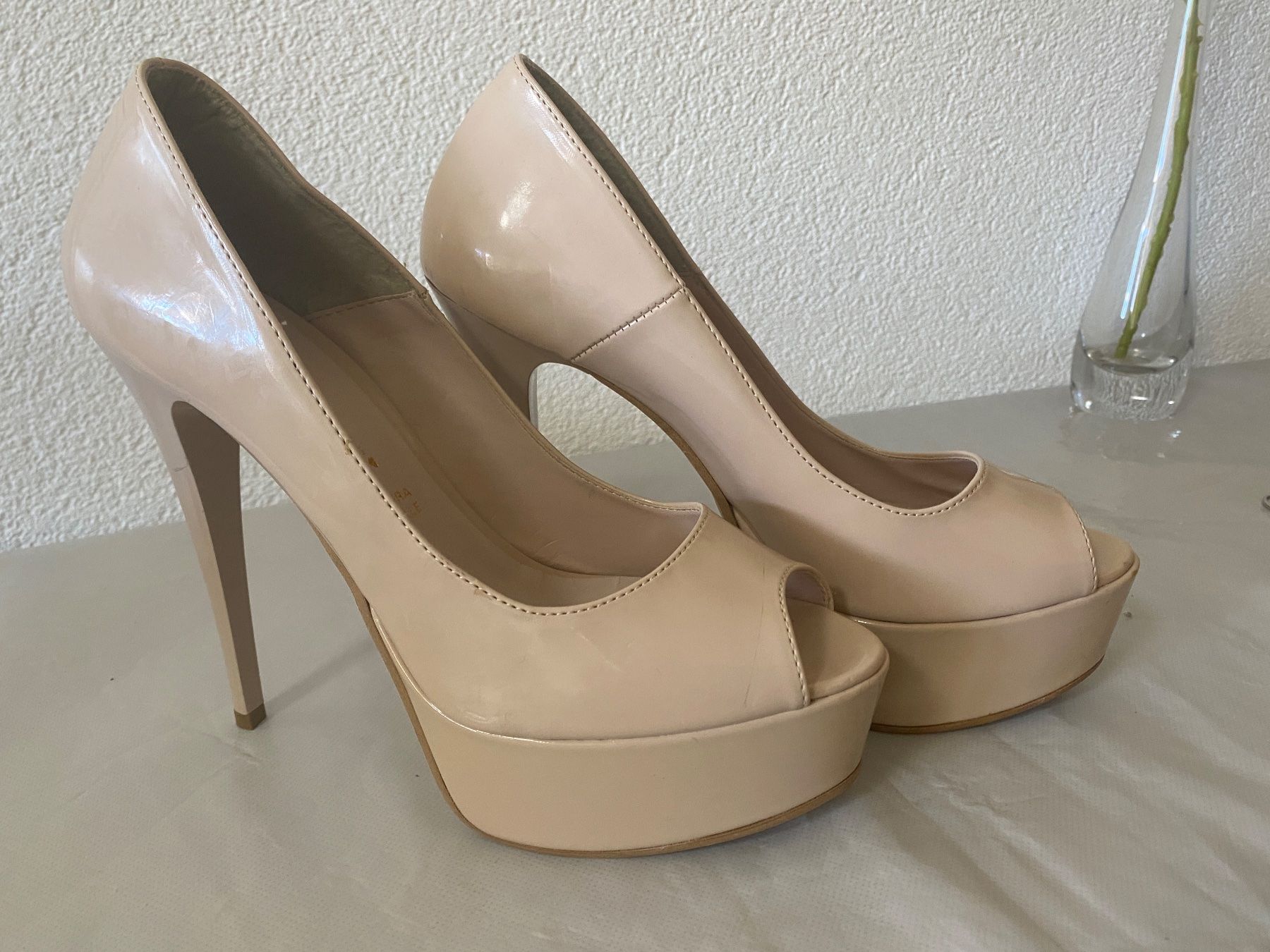 Scarpe da donna: Escarpins cuir nude talons 13 cm plateforme – Usato da Nyon venduto da dar_78qd 1