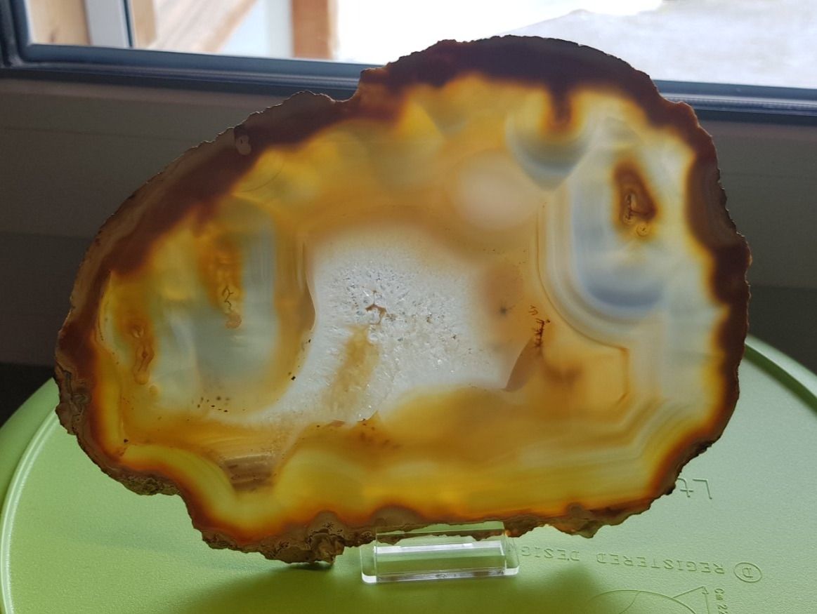 Mineralien & Heilsteine: Achatscheibe gross  Nr 4 – Neu (gemäss Beschreibung) aus Schwanden-Brienz von Testudo06