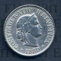 CHF___0.05 1889 vz 5 Rappen