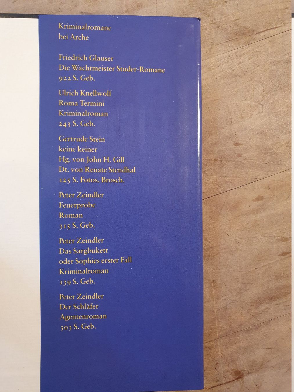 Libri: Tod in Sils Maria Ulrich Knellwolf Arche – Usato da Zürich venduto da loosebone 3