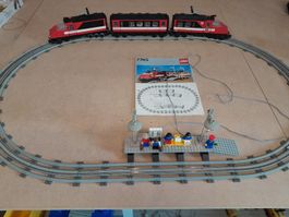 lego eisenbahn 12v lot 7745 complet avec notice rails et acc