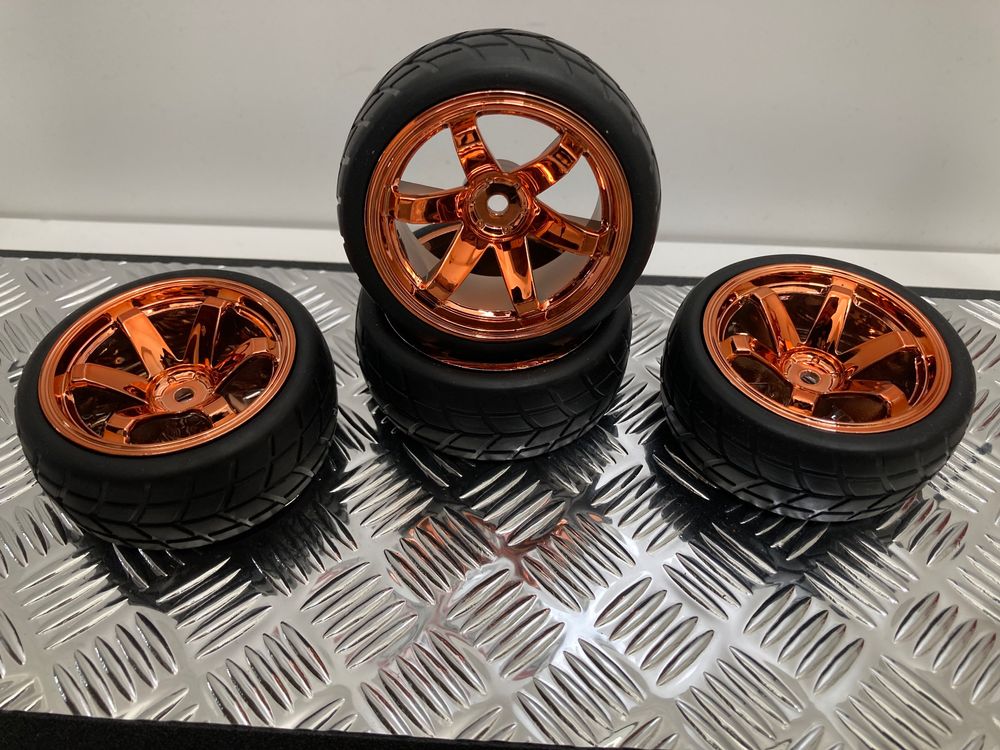 RC Radsatz 1:10 «COPPER 6-Speichen» 26mm NEU! (Neu (gemäss Beschreibung ...