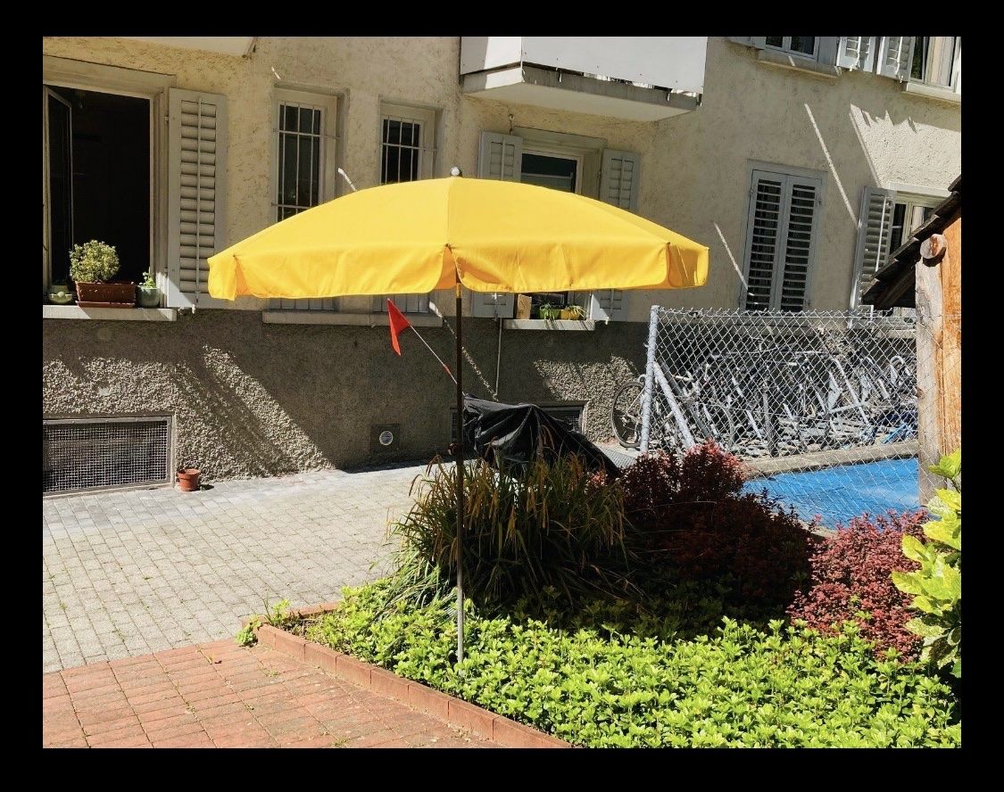 Sonnenschirme: Doppler Sonnenschirm gelb – Gebraucht aus Zürich von leo_tqv6 5