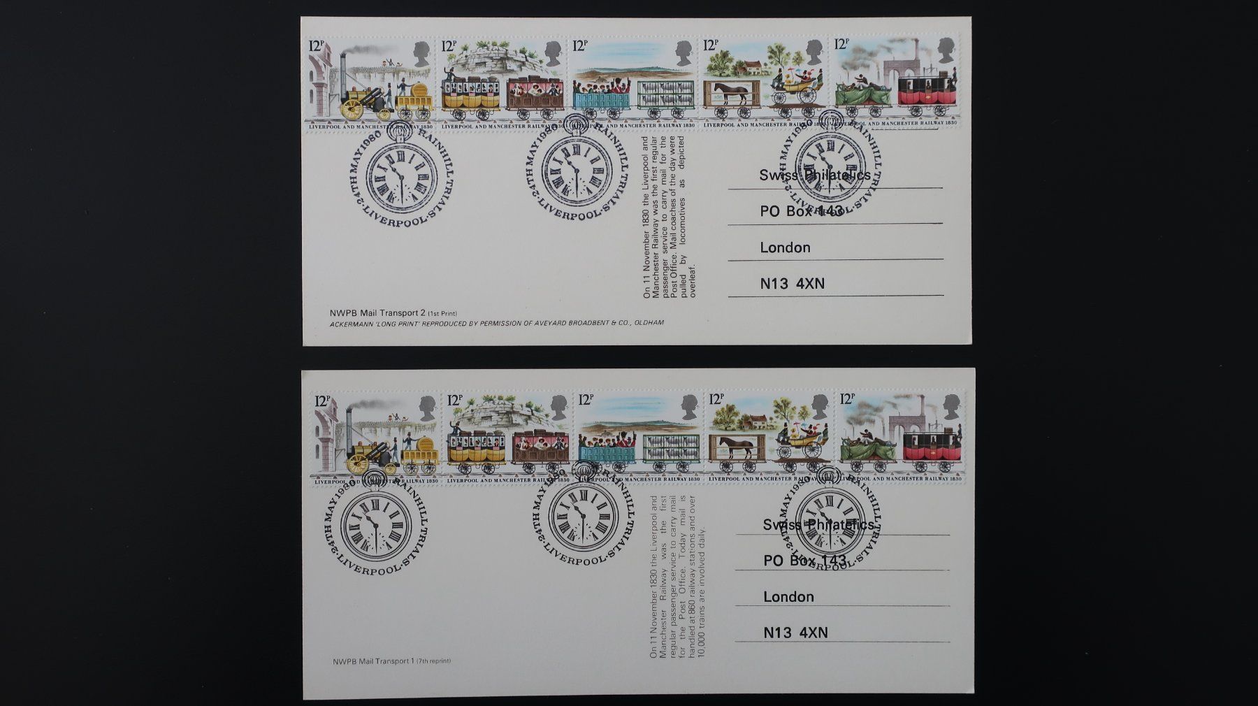 Cartoline postali: Bahnjubiläum England – Nuovo (secondo la descrizione) da Oberburg venduto da Lochbachweier 1