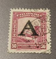 Kolumbien 1950 Avianca flugpost alte briefmarke