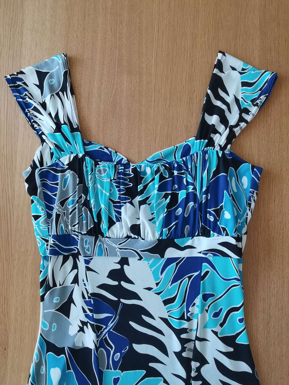 Vestiti: Blaues Kleid mit Blättern – Usato da Zug venduto da WickiPanda 3