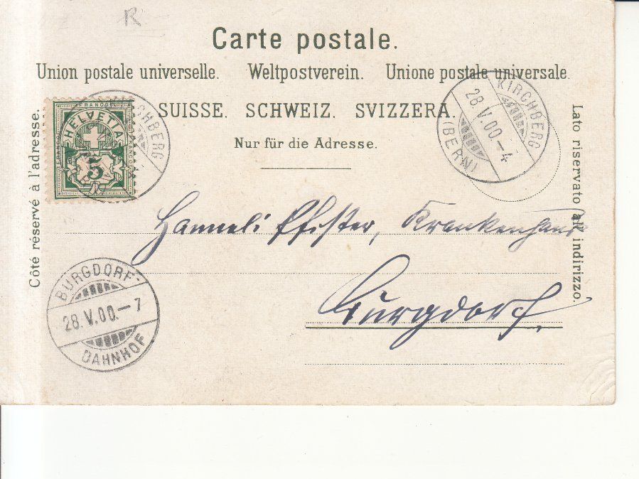 Ansichtskarten: Habsburg Aargauerin 1900 – Gebraucht aus Bürglen TG von StampGraf 1
