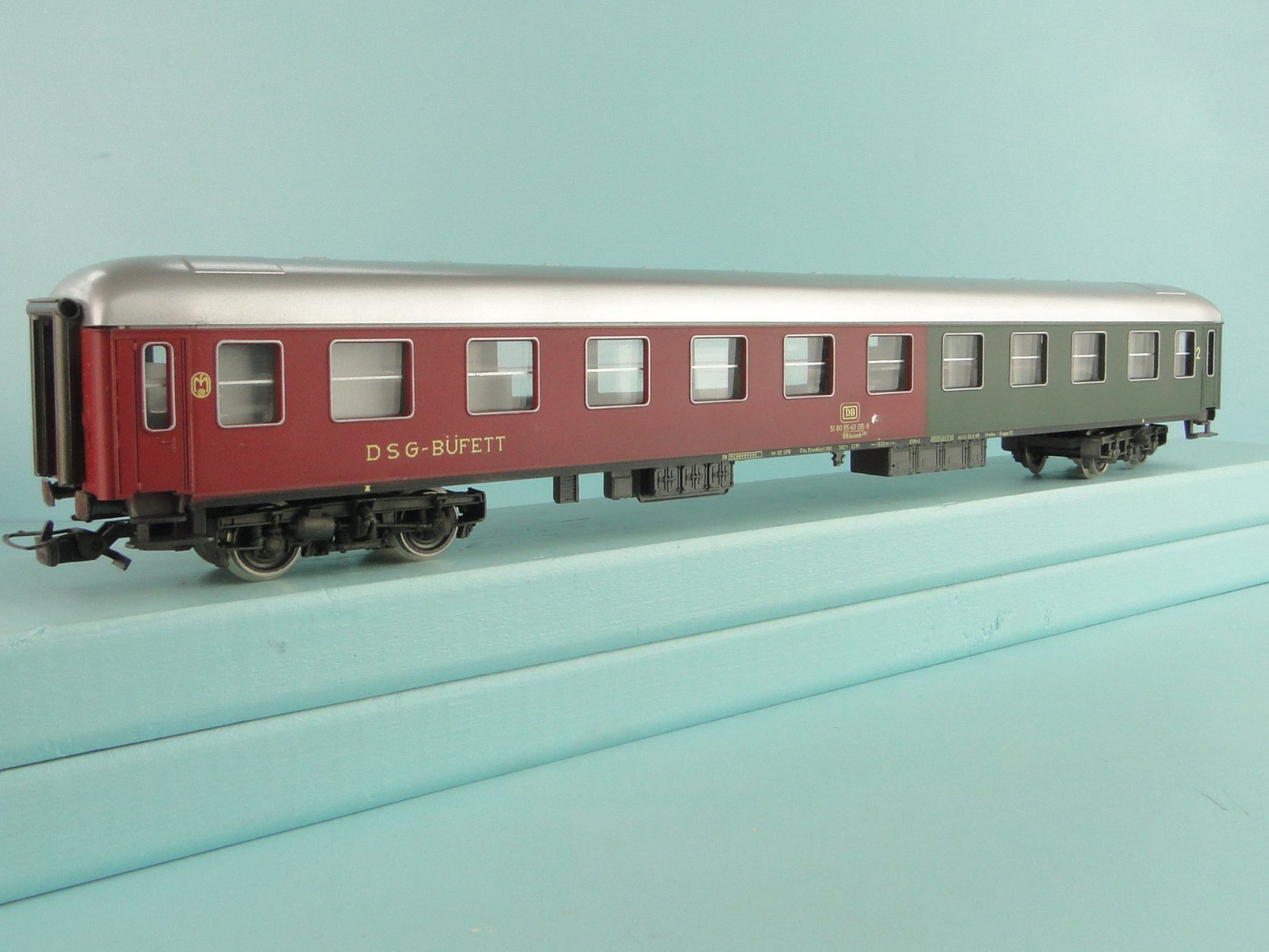 Rivarossi Modellini di ferrovie: Rivarossi H0 2921 DB Buffet Wagen, AC/WS – Usato da Bülach venduto da cann11 4