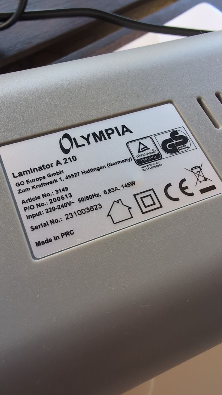 Macchine laminatrici: Laminiergerät Olympia A 210 – Usato da Tenniken venduto da auurum 1