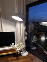 White standing lamp