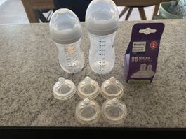 PHILIPS Avent Schoppen, Flascher, Sauger 2-6, neuwertig