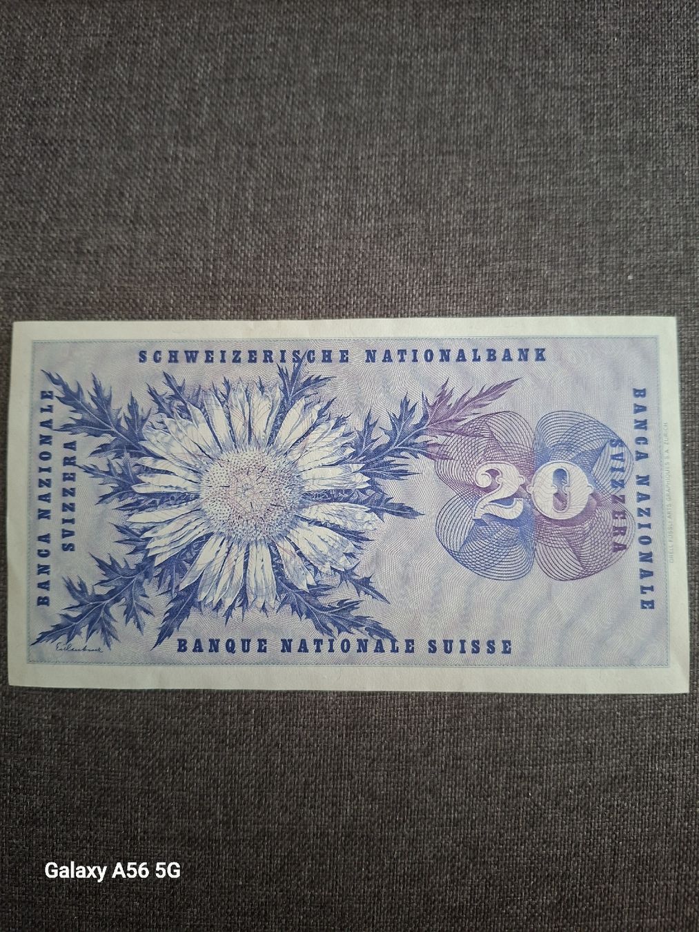 Banknoten: Billet 20.- 24 janvier 1972  – Neu (gemäss Beschreibung) aus Lonay von SILLOT68 1