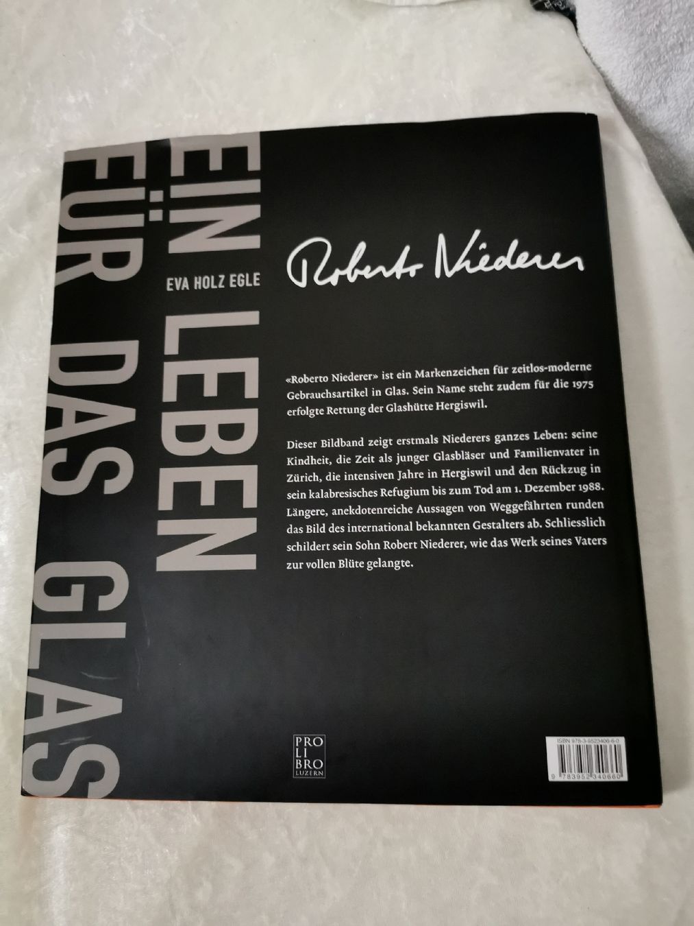 Bücher: Roberto Niederers Glashütte Hergiswil – Neu (gemäss Beschreibung) aus Stansstad von ramschliese 1