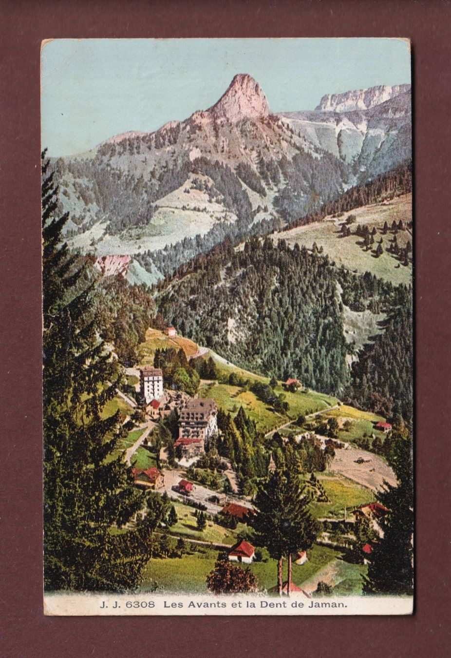 Cartoline postali: LES AVANTS - Dent de Jaman – Usato da Pully venduto da nicecards
