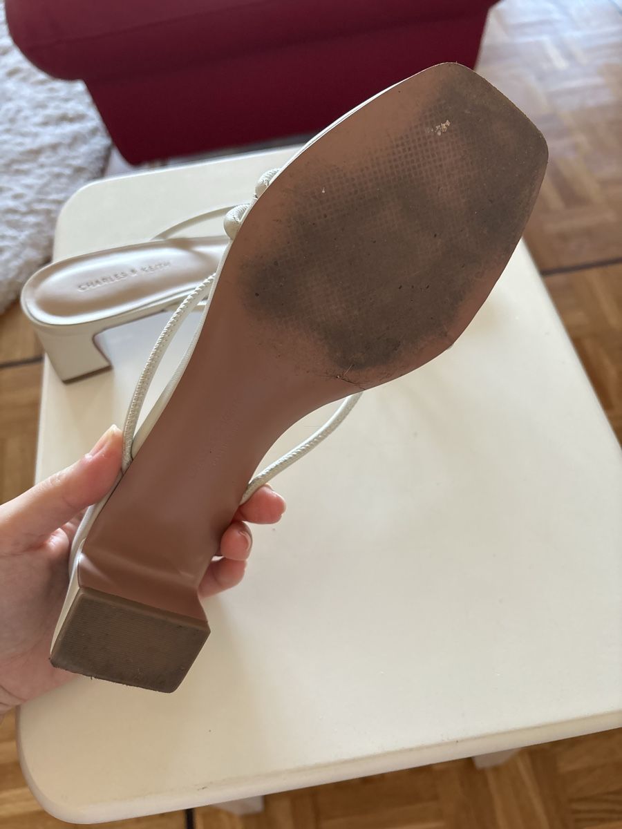 Damenschuhe: White leather sandals – Gebraucht aus Genève von mar_dt67 3