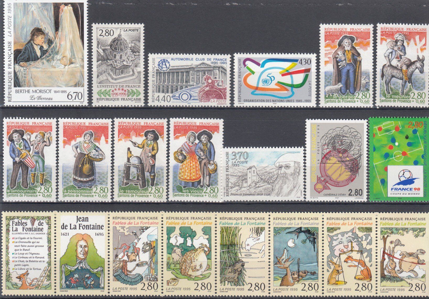 Tutti i francobolli: Frankreich 1995 postfrisch – Usato da Bürglen TG venduto da StampGraf 2