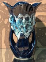 Vase Unique en Céramique Bleue