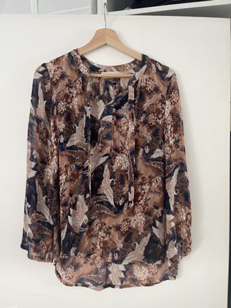 Herbstliche Bluse Gr. XS CREAM