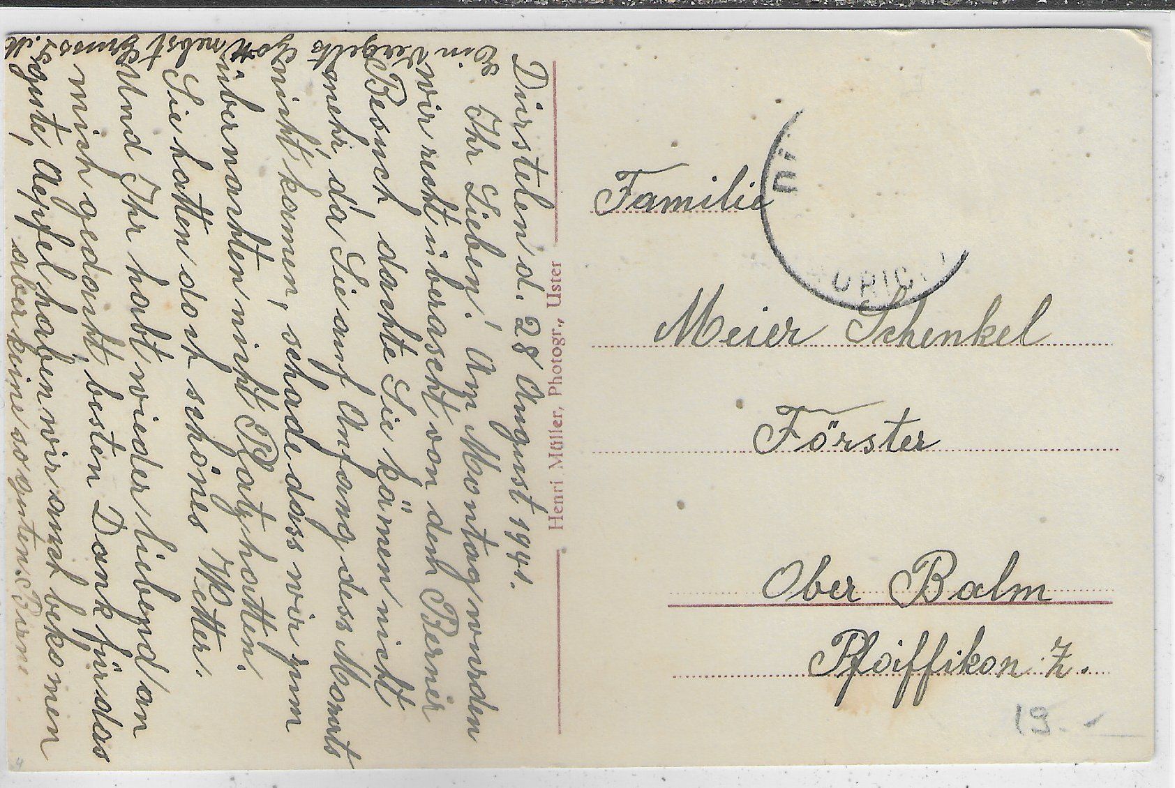 Cartoline postali: Dürstelen ZH - Generalansicht – Usato da Ettingen venduto da Kartenplanet 1