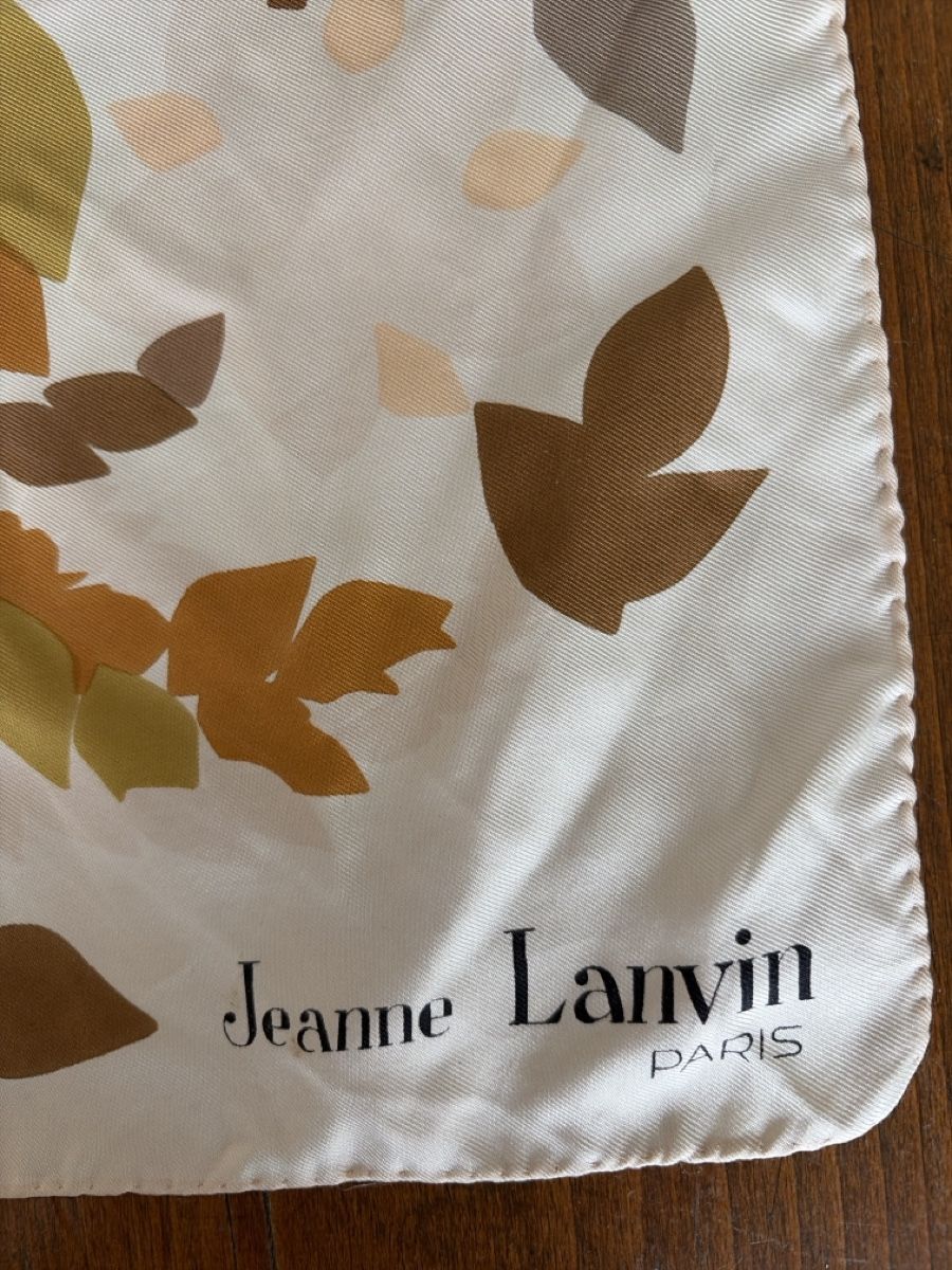 Lanvin Foulard & Sciarpe: Jeanne Lanvin Paris Halstuch Vintage – Usato da Zürich venduto da Freuerei
