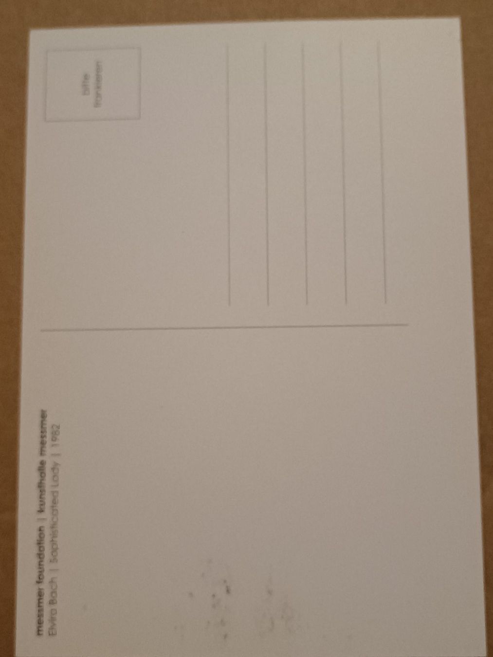 Grafiken & Lithographien: Elvira Bach -Handsignierte Kunstkarte – Gebraucht aus Menziken von Artographs 1