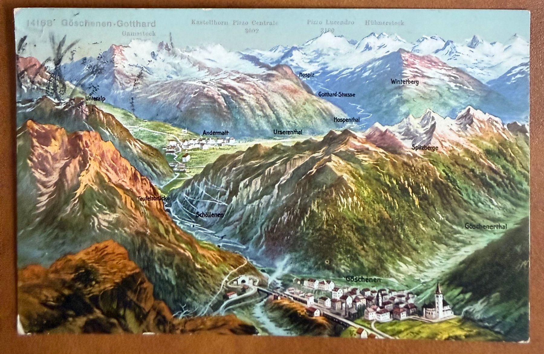 Ansichtskarten: Göschenen - Map 1911 – Gebraucht aus Lutry von Ediego