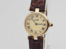 Cartier Must de Cartier Damenuhr 925 Silber vergoldet Quarz