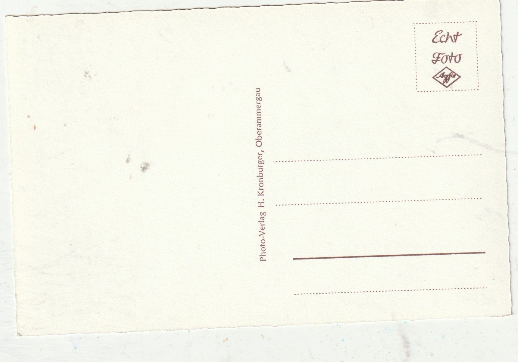 Cartoline postali: Oberamergau Dorfstrasse – Usato da Lumbrein venduto da made02 1