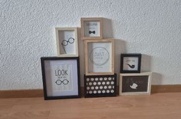 Bilderrahmen Set mit lustigen Motiven, 
