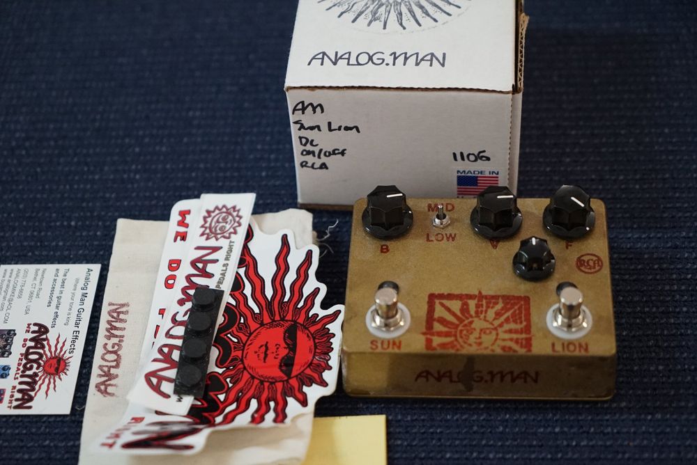Analog Man Sun Lion Fuzz Booster Pedal ultra rar (Gebraucht
