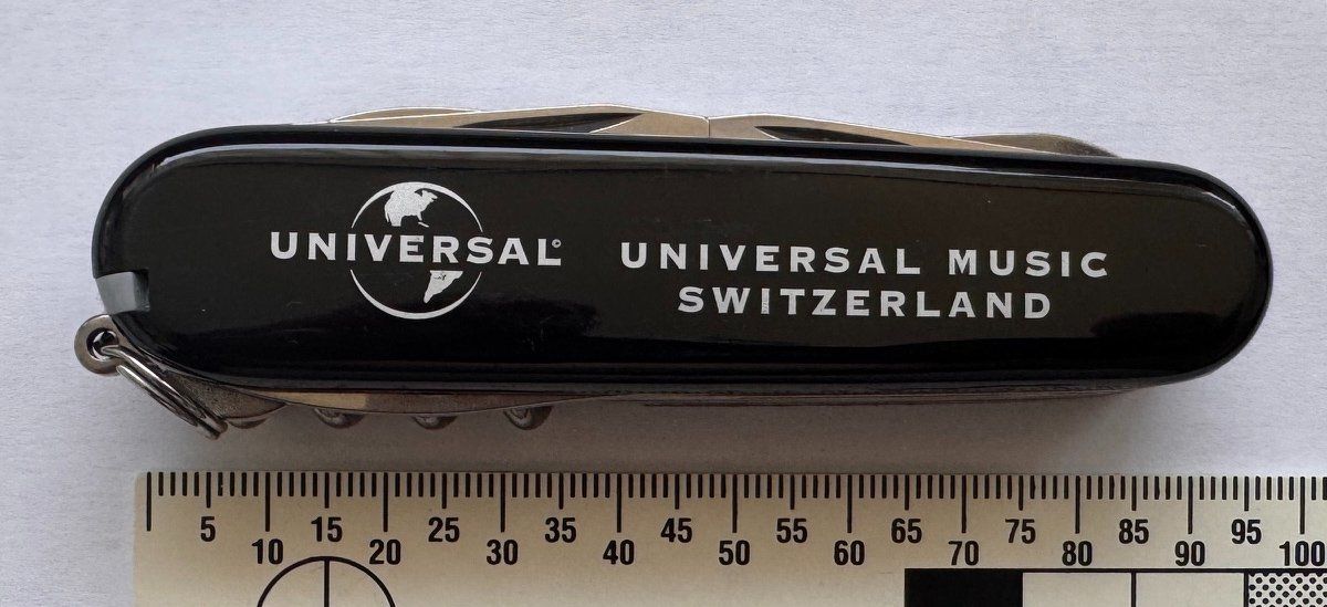 Victorinox Taschenmesser: Taschenmesser/Sackmesser "Universal Music Switzerland" – Neu (gemäss Beschreibung) aus Zürich von Policepatch