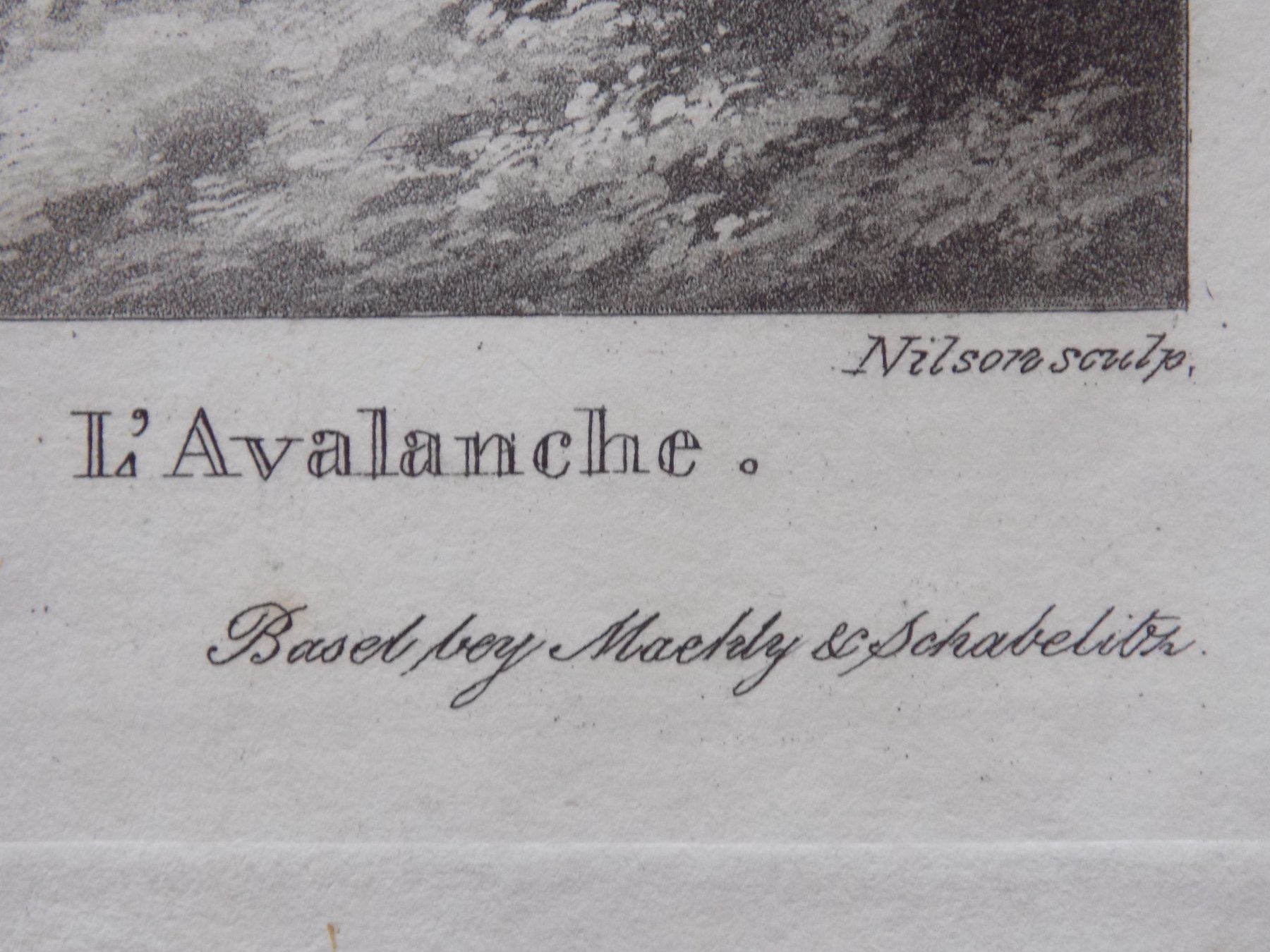 Gravures: L'avalanche Valais Bourg-St-Pierre – D'occasion à Risch par Rischli15 3