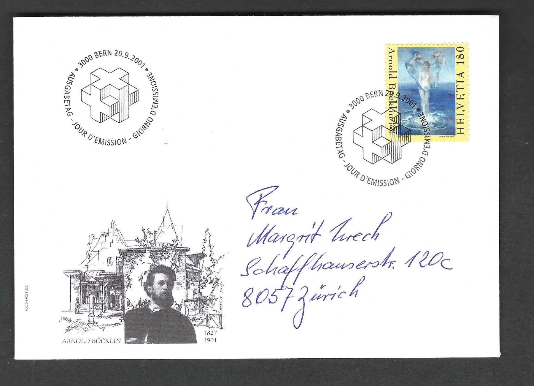 Alle Briefmarken: CH FDC Einzelmarke 2001 – Gebraucht aus Koblenz von Markenhimmel