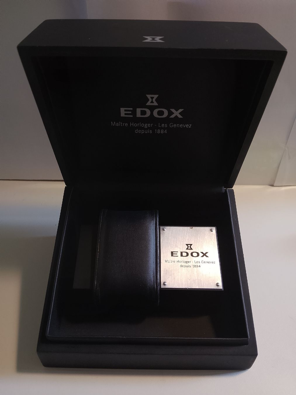 Scatole porta orologi: Edox Uhrenbox  – Usato da Biel/Bienne venduto da Vintage-timearts 2