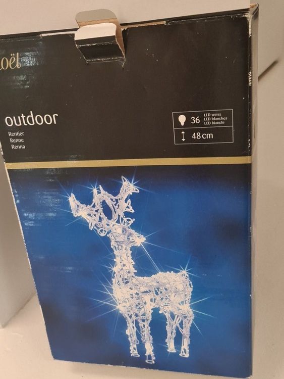 Weihnachtsbeleuchtung Rentier 48 cm Kaufen auf Ricardo