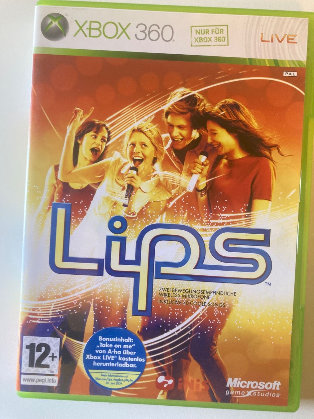 Microsoft Spiele: Lips Xbox 360 Karaoke-Set mit 2 USB-Mikrofonen – Gebraucht aus Mägenwil von Mitral32 1