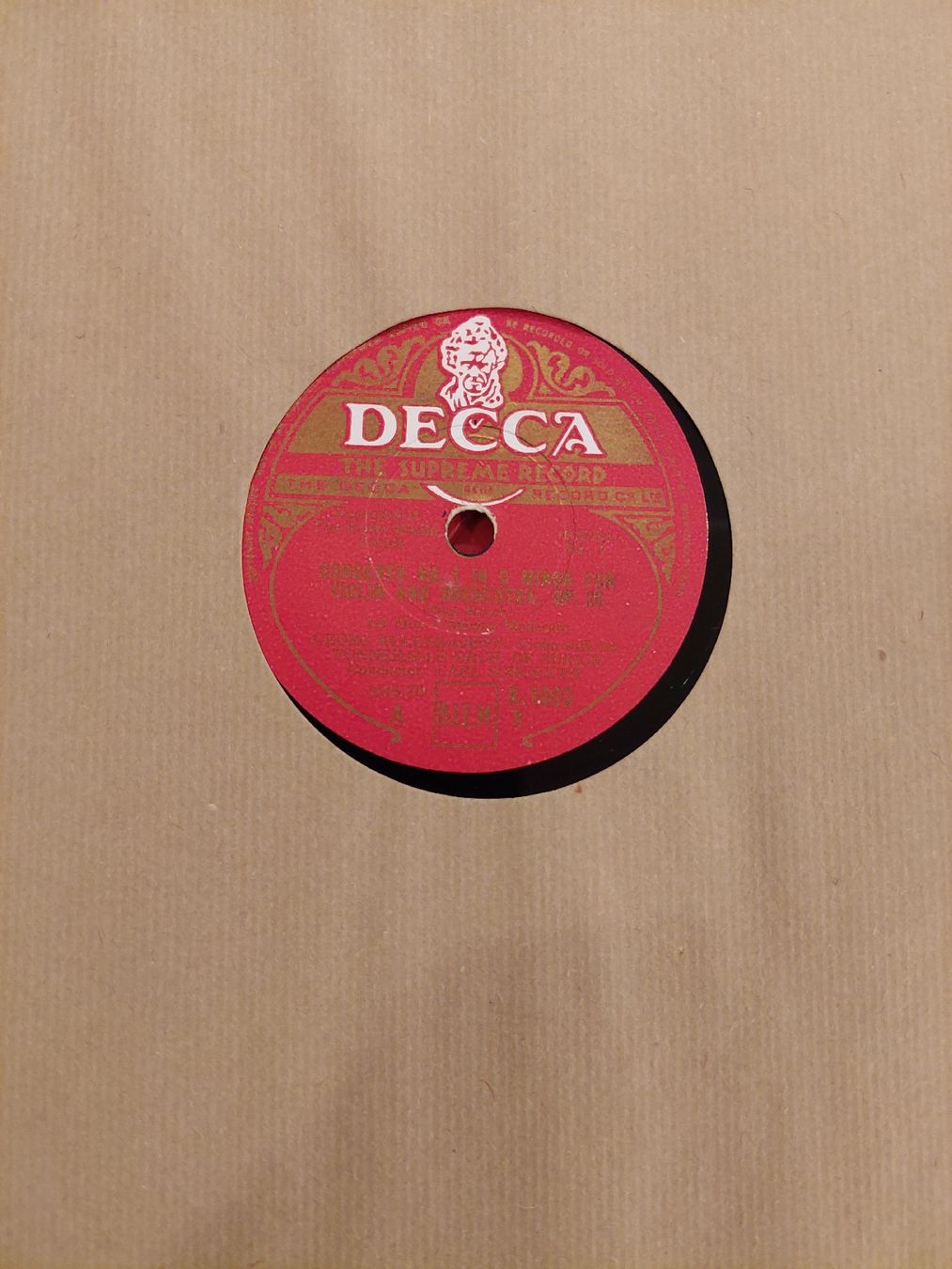 Dischi in vinile: 3 Schellackplatten Album, Bruch Violinkonzert, Kuhlenkampf.. – Usato da Zürich venduto da Cortin 1