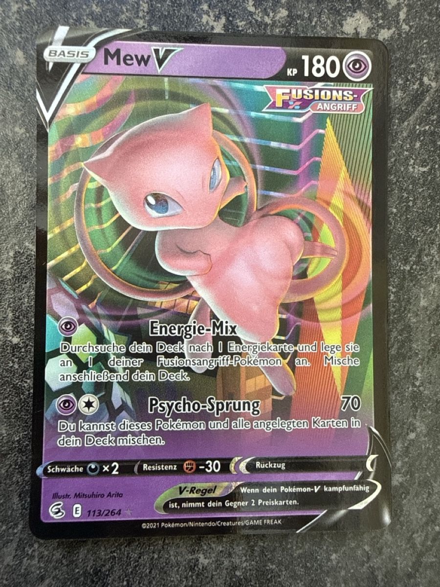 Pokémon Carte collezionabili: Pokémon Karte Mew V – Usato da Wahlen b. Laufen venduto da Canaslan