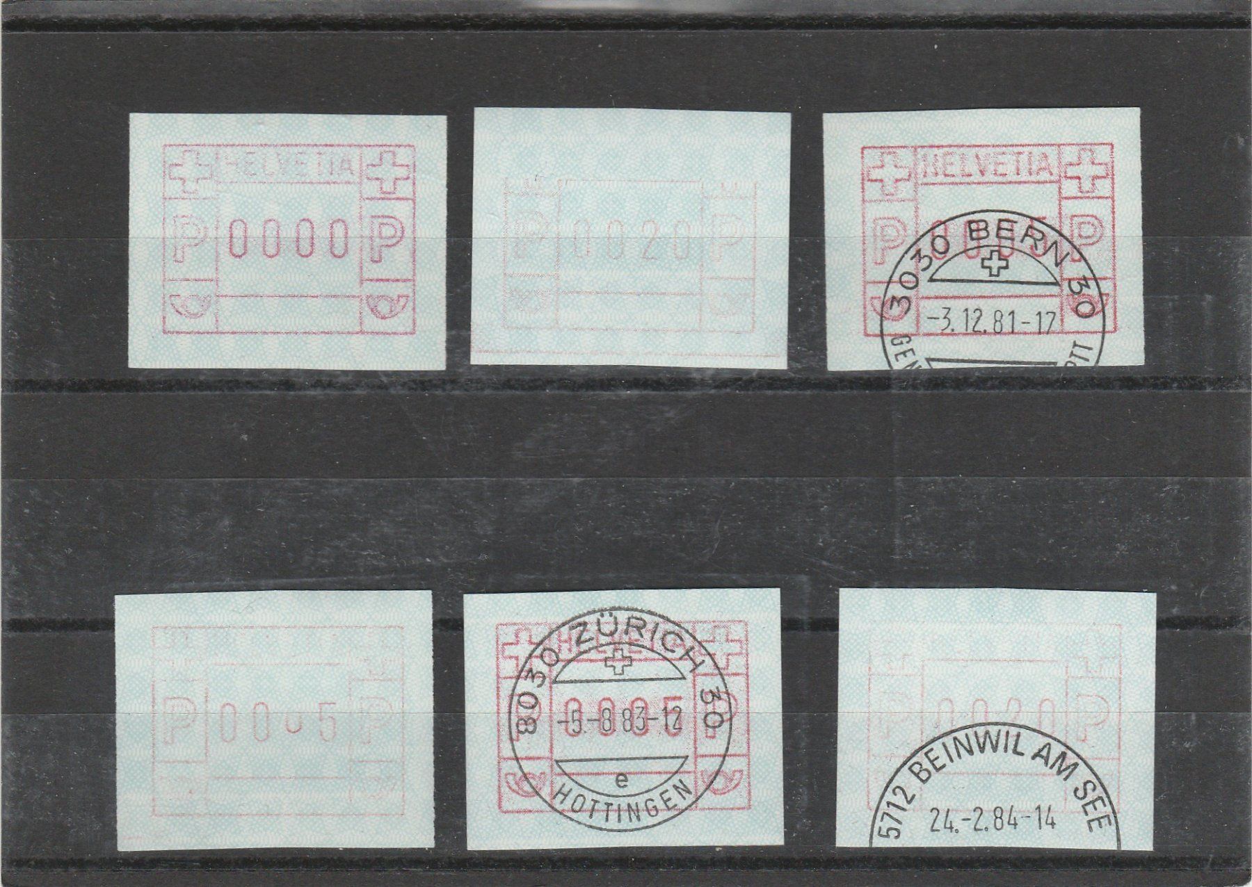 Alle Briefmarken: diverse ATM – Gebraucht aus Oberglatt ZH von Wiedmi6
