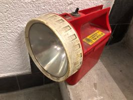 Handlampe "antik" 12V (2x6V) Berufsfeuerwehr Bern