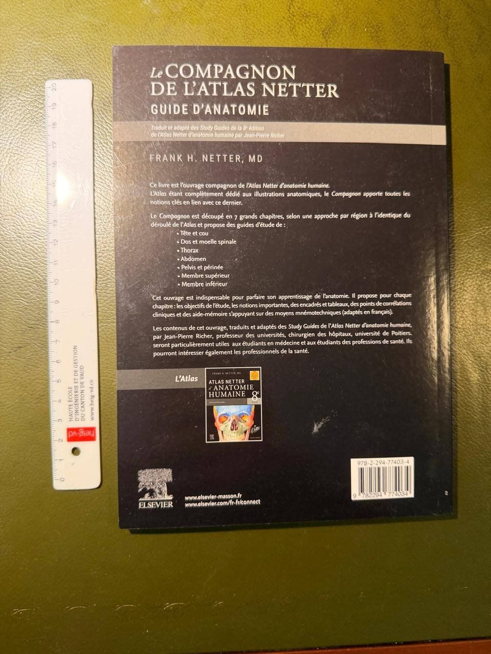 Libri: Compagnon Atlas Netter Guide d'Anatomie Elsevier 2023 – Usato da Villeneuve VD venduto da mak_r7gz 1