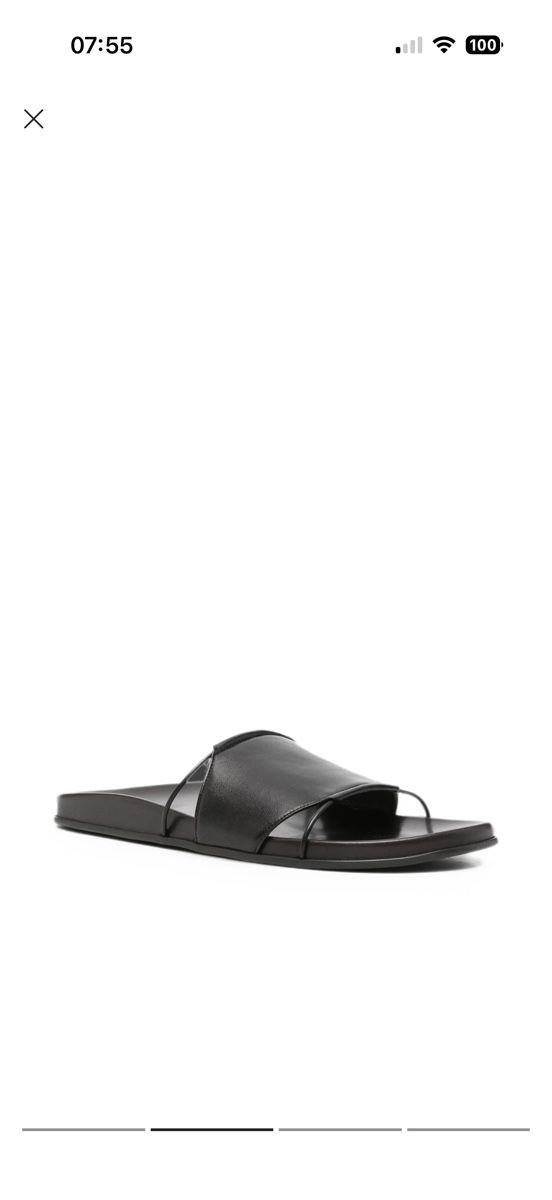 The Row Scarpe da donna: The Row Vivienne Leather Slides – Usato da Teufen AR venduto da nicmat 1