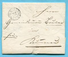 Faltbrief von Wildhaus nach Krummenau 1847