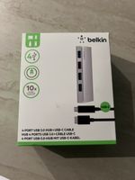 Belkin 4-Port USB 3.0 Hub + USB-C Kabel – Neu