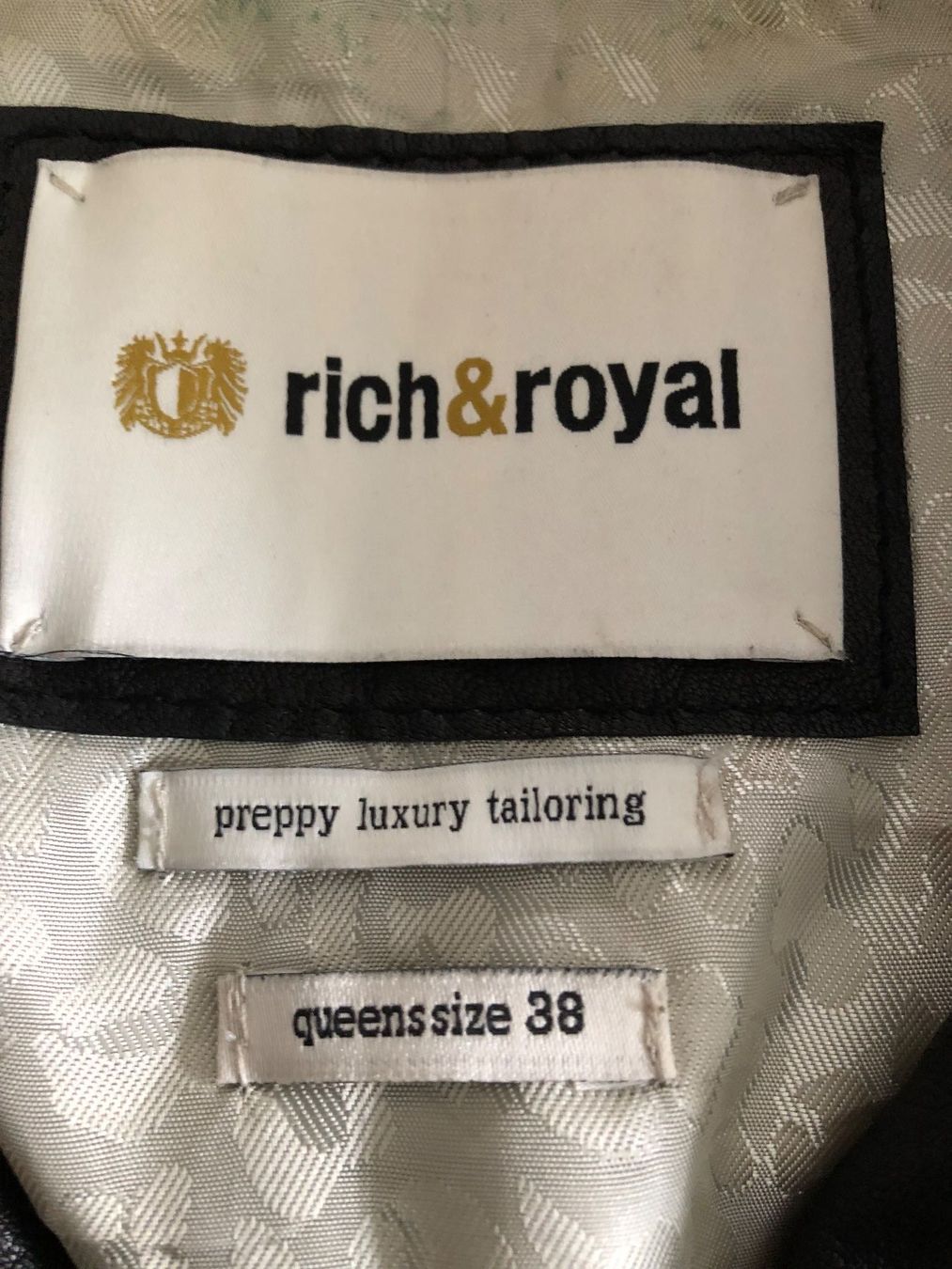 Rich & Royal Giacche: Rich&Royal Lederjacke Gr. 38 schwarz – Usato da Hittnau venduto da JD-OE 2