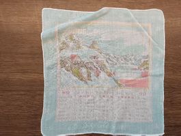 Taschentuch Motiv Kalender 1957