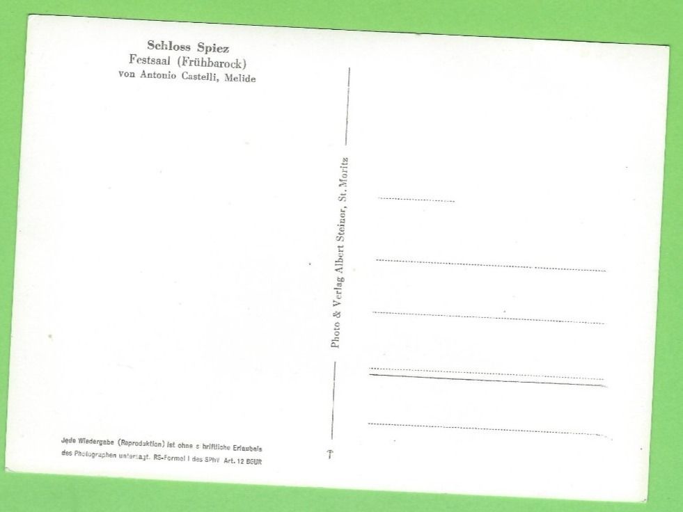 Cartoline postali: Schloss Spiez, Festsaal – Nuovo (secondo la descrizione) da Zürich venduto da t24_de 1