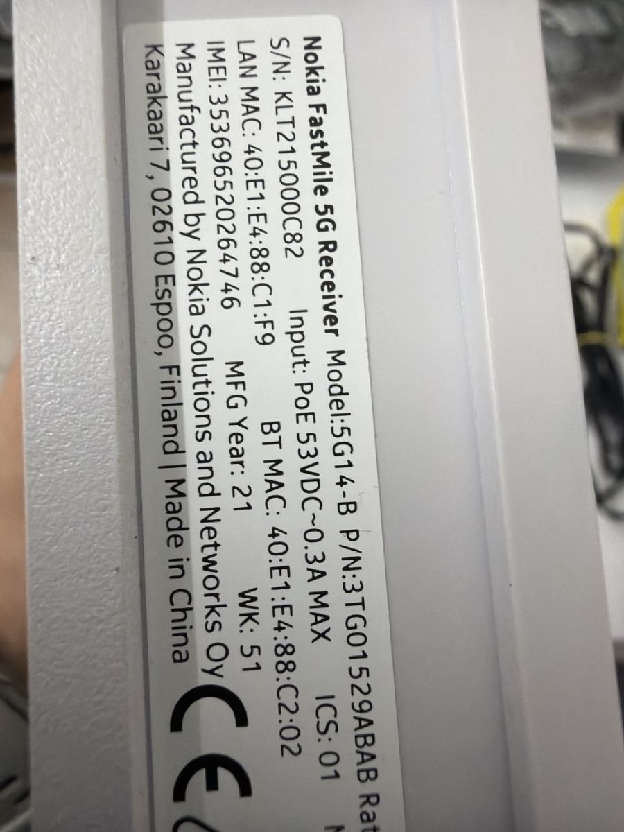 Modem & Router: Nokia 5G Receiver – Usato da Saxon venduto da Elviis 1