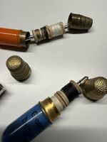 Nähzeug Etui Vintage mit Fingerhut Georg Dämen Bollewerk